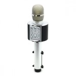 Караоке микрофон Remax K05 (Bluetooth/колонка/USB) Серебро